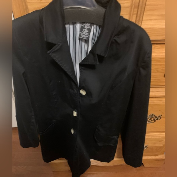 Womans blazer jacket black size large - Picture 3 of 3